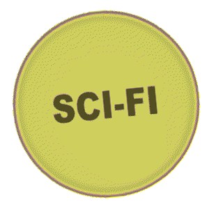 yellow sci-fi sticker